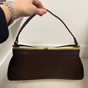 1960’s vintage Chic Dark Brown Shoulder Bag